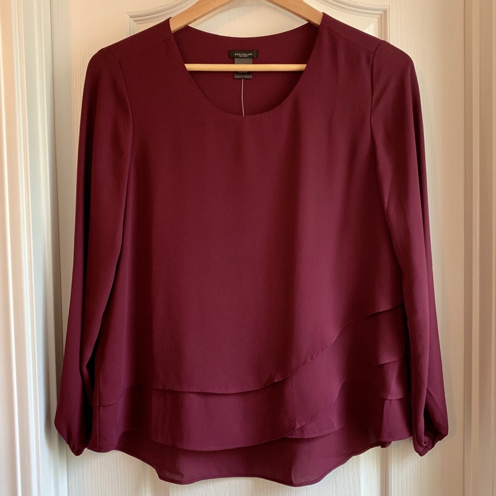 NEW Ann Taylor Layered Top Size XS